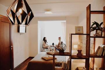 Фото номера Большой двухместный номер с 1 кроватью Апартаменты Centro SPA Atostogų namai г. Бирштонас 6